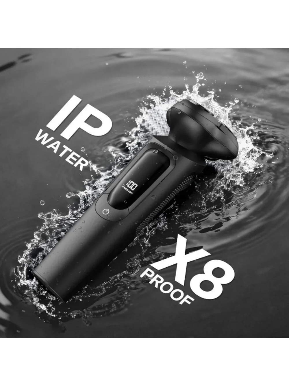 Waterproof Electric Razor for Men, 3D Flex Blades, Quick Charge, Wet/Dry Shave